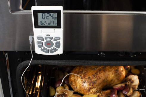 CDN -W Combo Probe Thermometer, Timer & Clock - White