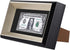 Space Art Deco, Black Dollar Bill/License Holder Frame with Silver Beveled Edge with Black Mat, Tempered Glass - Easel Stand/Wall Mount - Sawtooth Hangers (Black/Silver, 1-Pack)