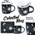 Coffee Mug (Celestial) by Rogue + Wolf Witch Goth Accessories for Women Hocus Pocus Gothic Home Decor Unique Spooky Witchy Gifts Cute Mugs Witchcraft Supplies - 14.2oz / 420ml Porcelain