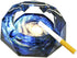 Senliart Crystal Weed Ashtray for Cigarettes, Beautiful Ash Tray, Outdoors & Indoors 4.5" (Starry2)