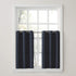 No. 918 Montego Grommet Textured Kitchen Curtain Tier Pair, 56" x 36", Navy Blue