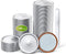 Regular Mouth Canning Lids, 128 Count Split Type Mason Jar Lids for Ball, Kerr Jars, Food Grade Material, Silver/70MM