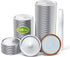 Regular Mouth Canning Lids, 128 Count Split Type Mason Jar Lids for Ball, Kerr Jars, Food Grade Material, Silver/70MM