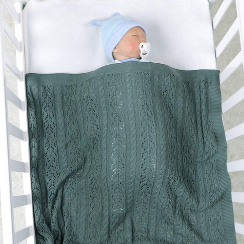 LAWKUL Neutral Baby Blankets Cotton Baby Girl Receiving Blankets Infant Swaddle Baby Blanket Newborn Gender Neutral Nursery Decor Size 40x30 Inches