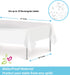 Decostyle, 6 Pack Premium Disposable table cover, Frozen, elsa, Snowflake, crystal, parties, Winter theme, Plastic, Birthday Party, Rectangular decorations, Tablecloth, table cloths 54 Inch x 108 Inch