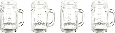 Kikkerland Mason Jar Shot Glasses, Set of 4