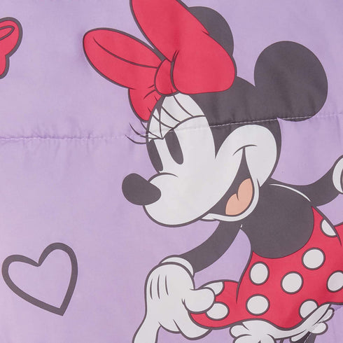 Amazon Basics by Disney Minnie Mouse Purple Love Comforter, Twin