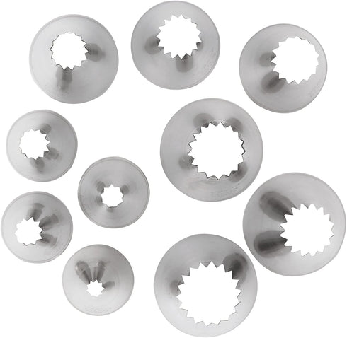 Ateco 870 - French Star Pastry Tips Set (860-869)