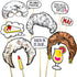 The Golden Girls Photo Booth Props (11 Piece Set) Party Decorations by Prime Party