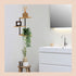TORTELY HAUSS Corner Shelf Wall Mount | 3-Tier Corner Shelves Made from Solid Paulownia Wood | Rustic Floating Corner Shelves Wall Mounted for Living Room Bathroom Kitchen