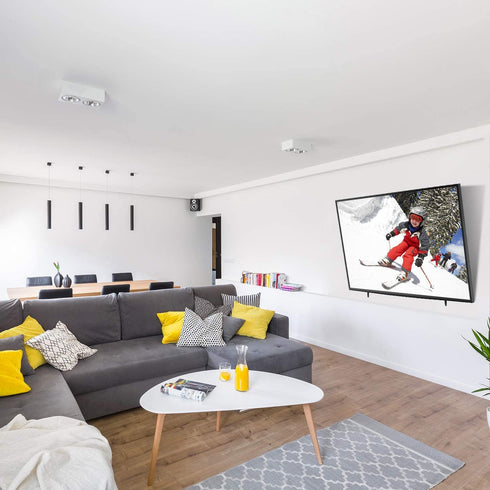 PERLESMITH Tilting TV Wall Mount Bracket Low Profile for Most 23-55 inch LED LCD OLED, Plasma Flat Screen TVs with VESA 400x400mm Weight up to 115lbs