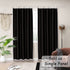 Melodieux Thermal Insulated Blackout Curtain Liner for 63 Inch Length Curtains, Off White/Black, 50 by 58 Inch, 1 Panel, Rings Included