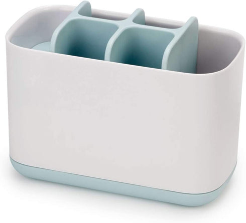 Joseph Joseph 70501 EasyStore Toothbrush Holder Bathroom Storage Organizer Caddy, Large, Blue