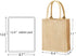 Segarty Tote Bags, 3 Pack Small Burlap Jute Reusable Canvas Gift Favors Bag with Handles Blank Totes Bulk for Bridesmaid Wedding, Women Market Grocery Shopping, Bachelorette Party, Beach Trip, DIY