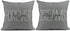 Tarolo Decorative Linen Throw Pillow Covers Cases Set of 4 Rustic Gray Love Rustic Gray You are My Favorite Partner Custom I Love You Forever Gray Rustic Gray Follow Pillow Cover Case 20x20 inches