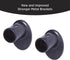 Eclipse EC Wrap Around Window Curtain Rod, 28-48", Black