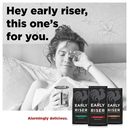 Early Riser House Blend Ground Coffee, 24 Ounce