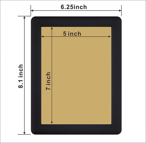 ChaoRong 7x5inch Talking Photo Frame For Picture With 20s Voice Recorder (Black)