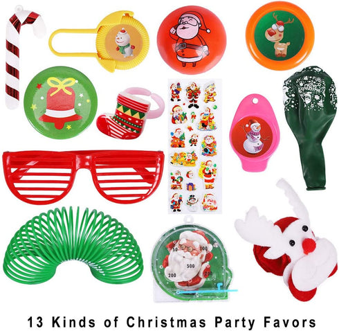 Max Fun 72Pcs Christmas Party Toys Assortment for Christmas Stocking Stuffers Party Favors Prizes Box Toy Assortment Classroom