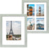 Hongkee 11x14 Picture Frame Set of 2,Green Photo Frame of Rustic Style,Multi 11 by 14 Photo Frame for Wall or Tabletop Display(HK042515-MD11X14-GW(2PK))