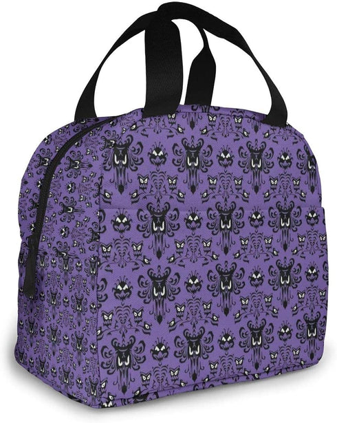 MSGUIDE Haunted Mansion Insulated Lunch Bag Leakproof Cooler Lunch Box for Men Women Adult - Reusable Thermal Tote Bag for Office Work School Picnic Beach