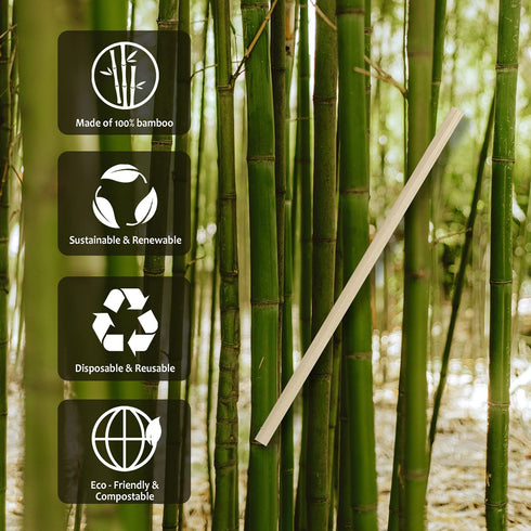 Party Essentials Bamboo 5.5" Coffee Stirrers/Beverage Stir Sticks, 1000-Count, Natural