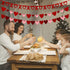 4Pcs Valentines Day Decorations Valentine's Day Decor Set No DIY Required Felt BE MINE Love Heart XO Garlands Banner for Home Classroom Office Wedding Party Anniversary