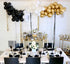 Beaumode DIY Black Gold White Organic Balloon Garland Arch Kit for Birthday Baby Shower Bridal Shower Countdown Wedding Graduation New Year Black -Tie Party Backdrop Decoration