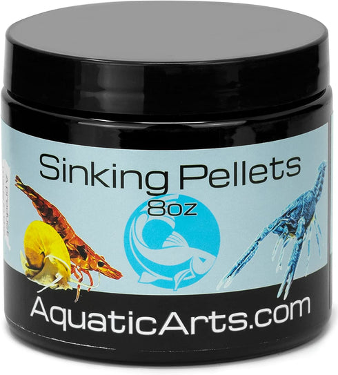 Aquatic Arts Sinking Pellets (.5 lb Spirulina Tabs) Freshwater Fish Food (Cichlid Tetra) | Shrimp Pellets | Aquarium Snail Food (Nerite Trapdoor Ramshorn) | Crayfish Food | Hermit Crab Food and More