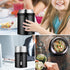 Insulated Food Jar Lunch Container for Hot Food 26 oz Wide Mouth Stainless Steel Thermos LuenHego Leak Proof Thermal Flask with Folding Spoon for School Office Picnic Travel Outdoors - Matte Black