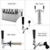 Hgkeke Beer Faucet Stainless Steel Beer Tap Faucet Keg Tap with Beer Faucet Tap Handle, Beer Tap Faucet Plug, Draft Beer Keg Tap Faucet for US Standard Kegerator Beer Tower Beer Shanks Beer Dispensing