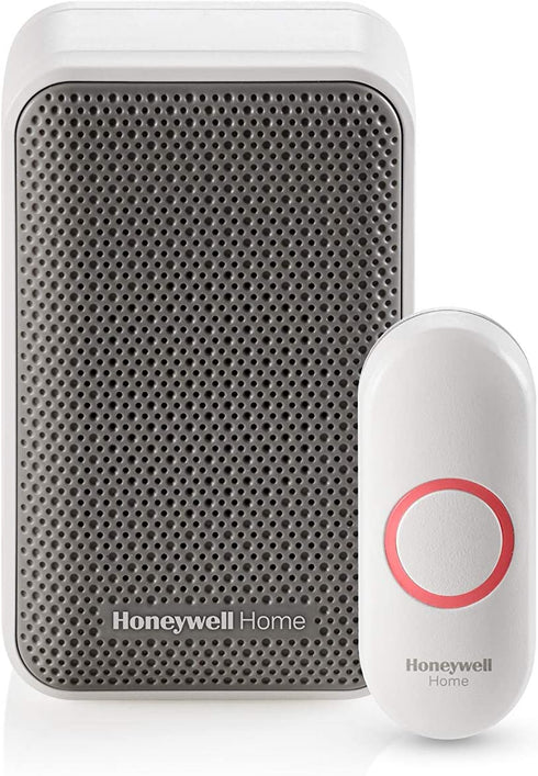Honeywell Home RDWL311A2000/E Doorbell Portable Wireless Doorbell & Push Button-3 Series, Gray