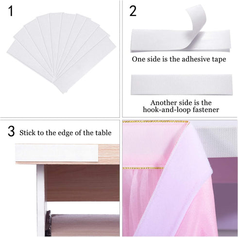 Suppromo 6ft Pink Tulle Table Skirt for Rectangle or Round Tables Tutu Table Skirt for Baby Shower Girl Gender Reveal Unicorn Birthday Party Cake Dessert Table Decorations (L6(ft)*H 30in)