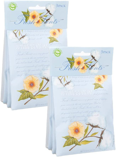 WILLOWBROOK Fresh Scents Scented Sachets - White Cotton