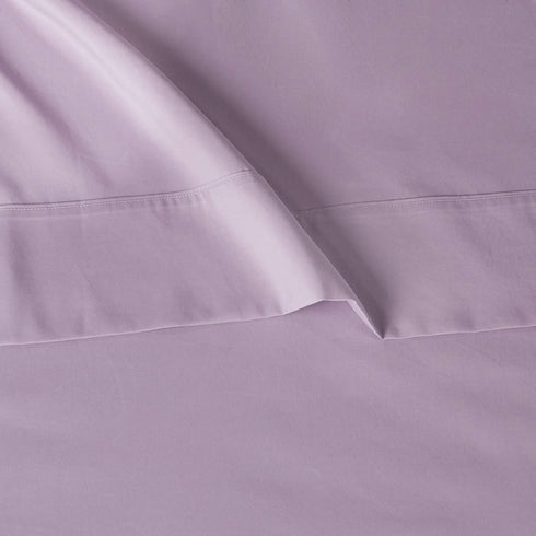 Amazon Basics Lightweight Super Soft Easy Care Microfiber Bed Sheet Set with 14" Deep Pockets - King, Frosted Lavender