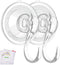 Wreath Hanger, VIS'V Large Clear Removable Heavy Duty Suction Cup Wreath Hooks with Wipes 22 LB Strong Window Glass Door Suction Cup Wreath Holder for Halloween Christmas Wreath Decorations - 2 Packs