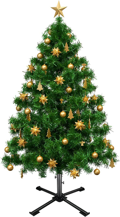 Christams Tree Stand, Heavy Duty Xmas Tree Stand Base for 4 to 10FT Artificial Trees 2.1 Inch Diameter Folding Metal Tree Stand