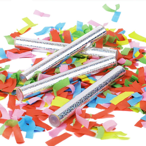 Battife Confetti Wands 10Pack Colorful Tissue Paper Confetti Flick Flutter Sticks for Wedding Celebrations, Anniversary, Birthday Parties, 7.8 inch