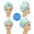 AmazerBath Microfiber Hair Towel Wrap, 3 Pack Super Absorbent Hair Turbans for Women Wet Hair No Frizz, 26 x 10 Inches Quick Dry Hair Towels Cap for Drying Curly, Long & Thick Hair