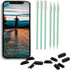 PortPlugs Port Cleaning Kit (17 Piece) Compatible with iPhone 11, X, XS, 8, 8+, 7, 6, iPads, Charging Port Cleaning Tools Includes Dust Plugs, Foam Tipped Swabs and Cleaning Brush (Black)