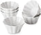 DOWAN 8 oz Ramekins, Ramekins 8 oz Oven Safe for Baking Creme Brulee Porcelain Ramekins, Dishwasher and Microwave Safe, Flower-Shaped Condiments Cups, Set of 6, White