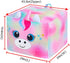 Stuffed Animal Storage Unicorn Bean Bag Chair Cover for Kids Room Organizer and Decor 24x24in (Cover Only)