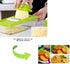 GProME Mandoline Slicer Vegetable Spiralizer, Food Slicer 6-in-1 French Fry Cutter, Food Waffle,Julienne Grater- Potato Slicer Sharp Stainless Steel Blades(Green)