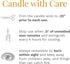 Essential Elements by Candle-lite Scented Candles, Vanilla & Sandalwood Fragrance, One 14.75 oz. Three-Wick Aromatherapy Candle with 45 Hours of Burn Time, Off-White Color