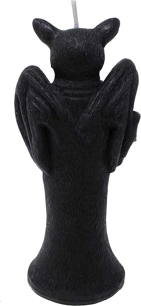 Gothic Bat Shaped Candle, Bat Skull Inside When It Melts, Home Decoration Vegan Friendly 100% Vegetable Wax 6x3 inches by Gute