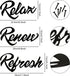 Hotop 3 Pieces Farmhouse Bathroom Metal Wall Signs Bathroom Metal Letter Sign Decor Relax Renew Refresh Metal Sign Bathroom Metal Wall Art Decor Black Metal Bathroom Wall Decor for Home Decoration