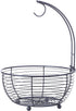 SunnyPoint Tabletop Wire Fruit Basket Bowl Stand with Banana Hanger