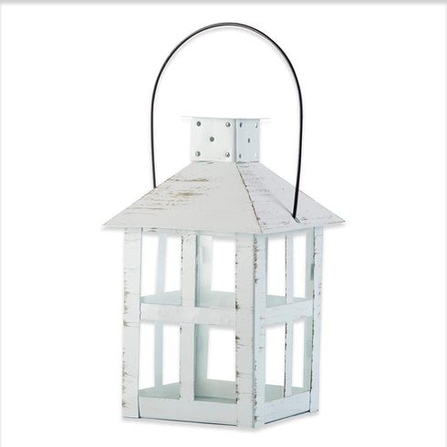Kate Aspen White Lantern, 9 Inch Decorative