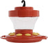First Nature 993091-546 16 oz. Hummingbird Flower Feeder , Red