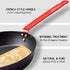Delihom Carbon Steel Pan 9.5 Inch Skillet Omelette Pan, Cooking Frying Pans Healthy and Safe Cookware, Black